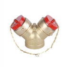 2.5 Inch 2 Way Fire Fighting Water Divider Brass Fire Hydrant Accessories