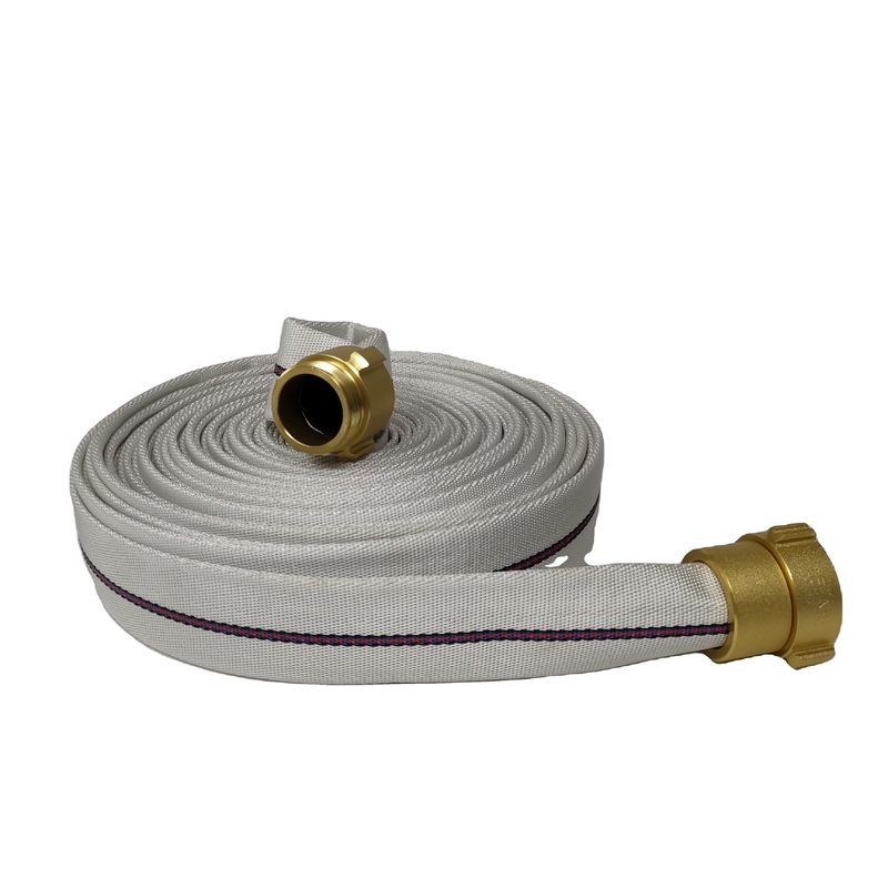 250psi 1inch Durable Single Jacket Fire Hose High Strength For Fire Fighting