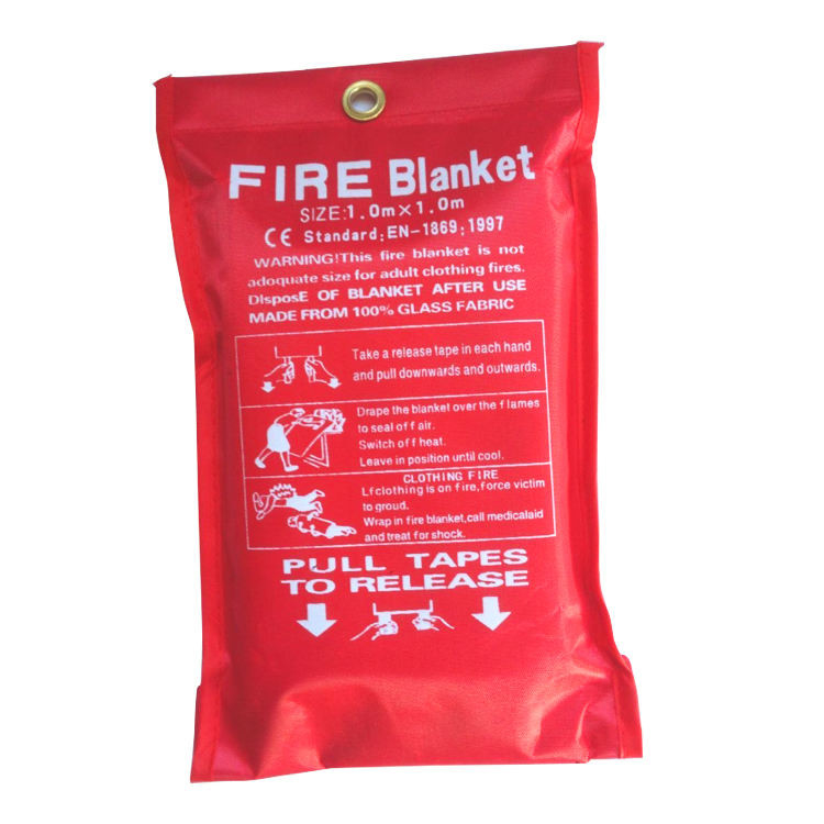 No Coating EN 1869 Fire Blanket Heat Resistant Fire Extinguishing Blanket 1.1*1.1m