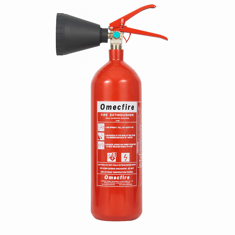 2kg Carbon Dioxide Fire Extinguisher Co2 Small Red Cylinder Customized