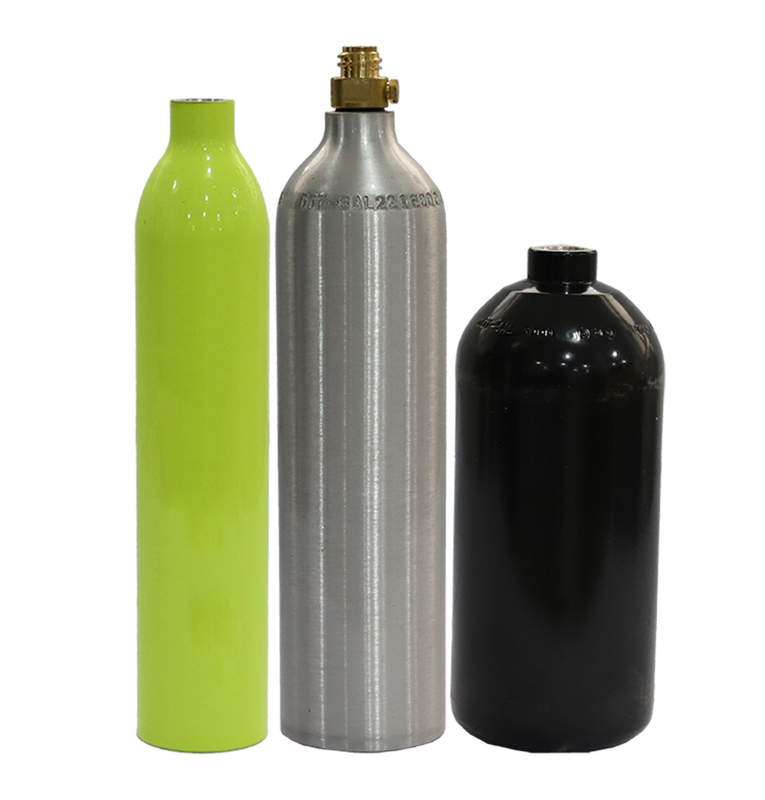 ISO7866 AA7060 Aluminum Oxygen Cylinders 140mm 5L Durable